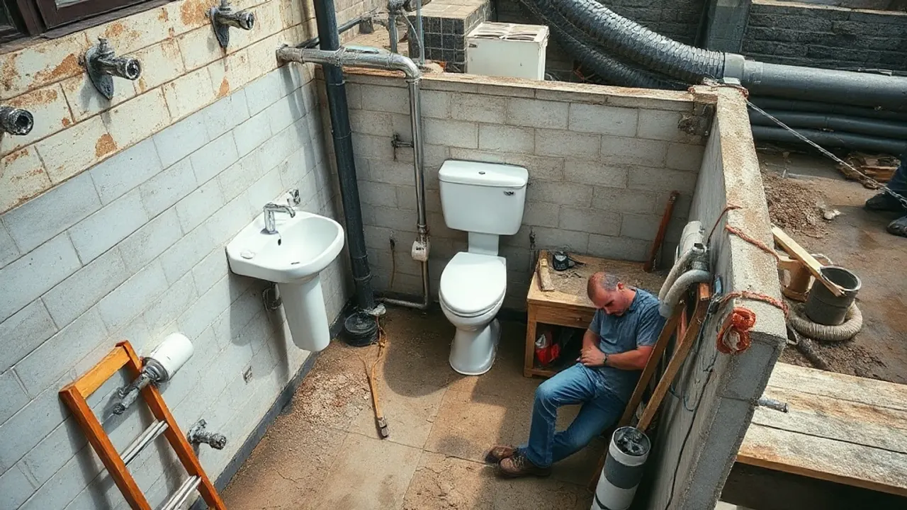 An elevated view across a site relevant to Bathroom installation near Burton-on-Trent