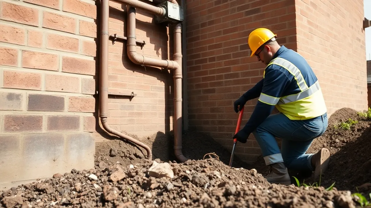 The building and ground relevant to Blocked drain clearance in Burton-on-Trent
