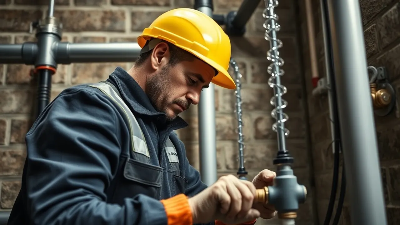 A professional carrying out Hard water and limescale treatment near Burton-on-Trent