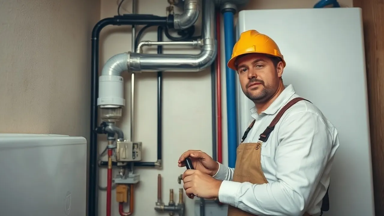 Two professionals working on Wet central heating system near Burton-on-Trent